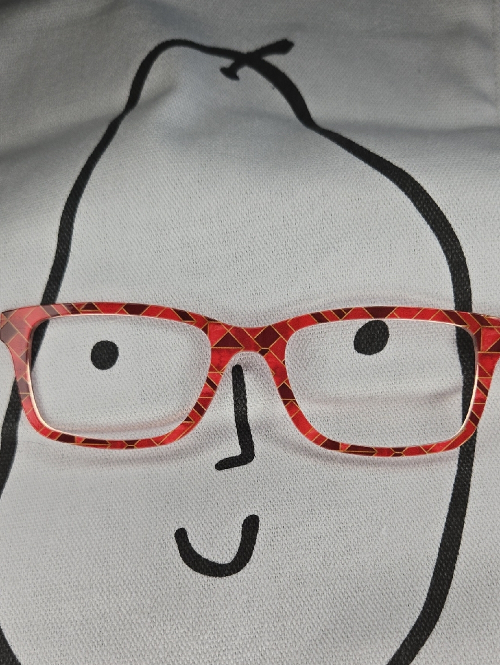 Pair eyewear Otero Red Patterned  Glasses Magnetic Top - Fun  Accessory